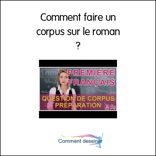 Comment faire un corpus sur le roman